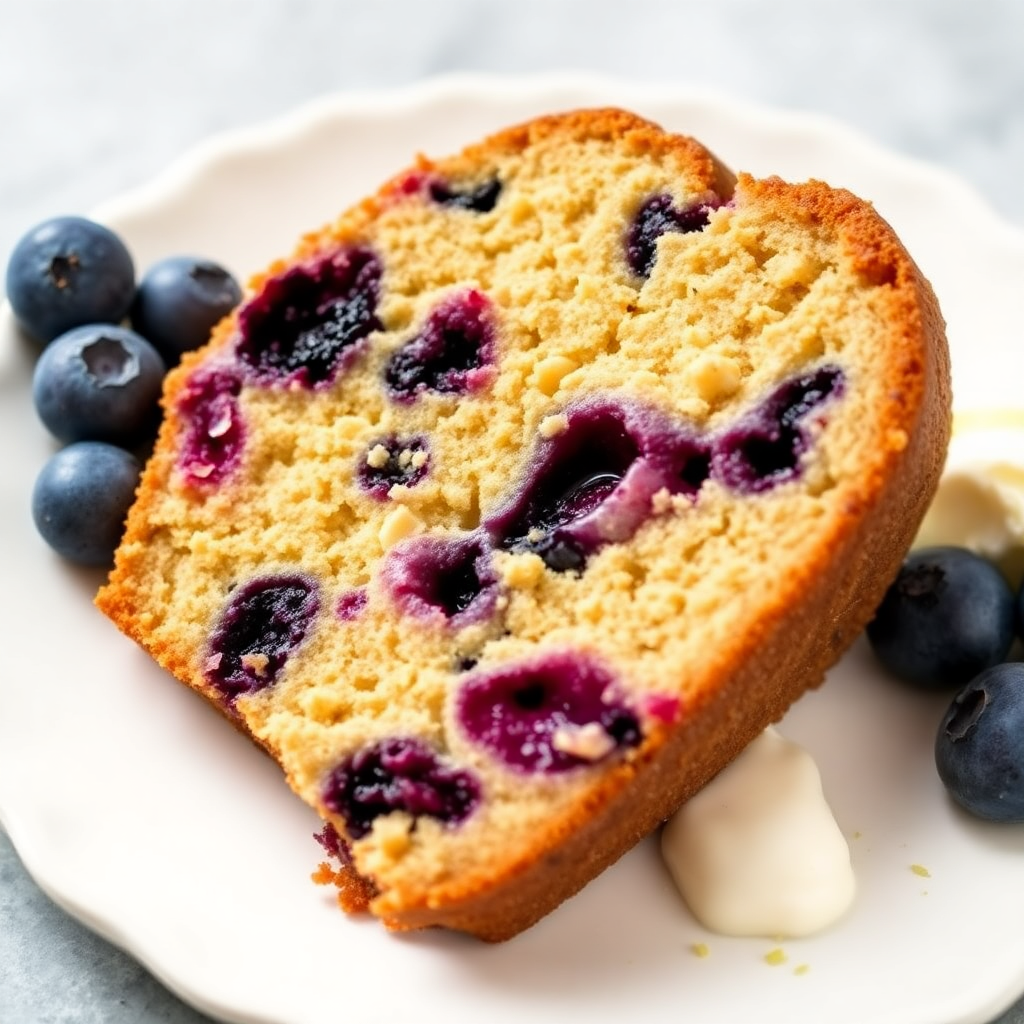 Blueberry Yogurt Banana Peanut Butter Cake