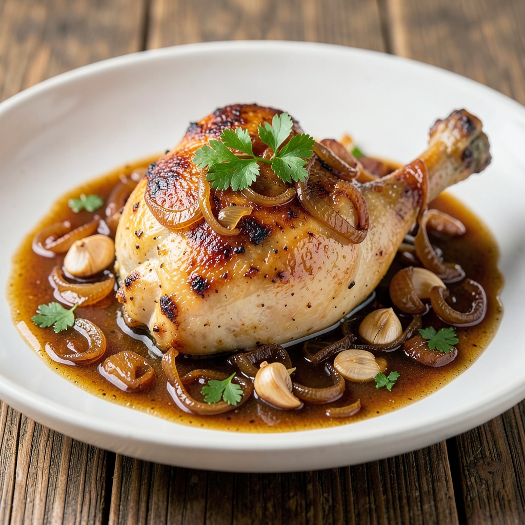 Beer-Braised Chicken Thigh