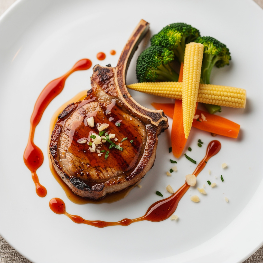 Sweet & Spicy Glazed Pork Chop