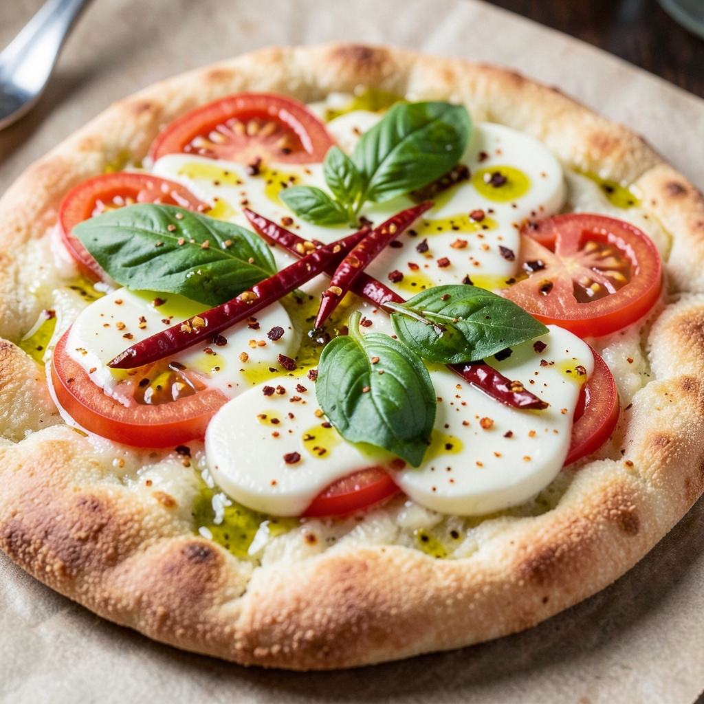 Spicy Margherita Flatbread