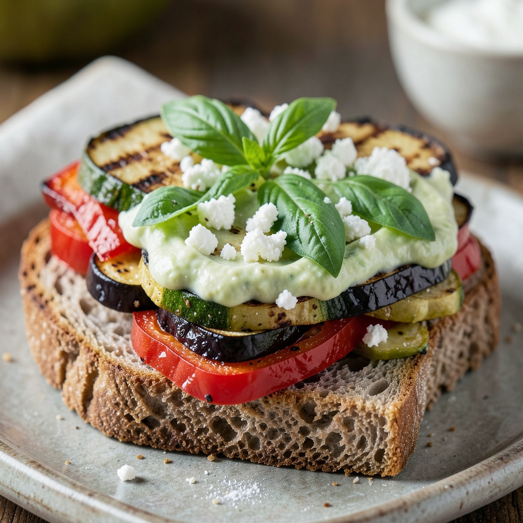 Grilled Mediterranean Veggie Sandwich
