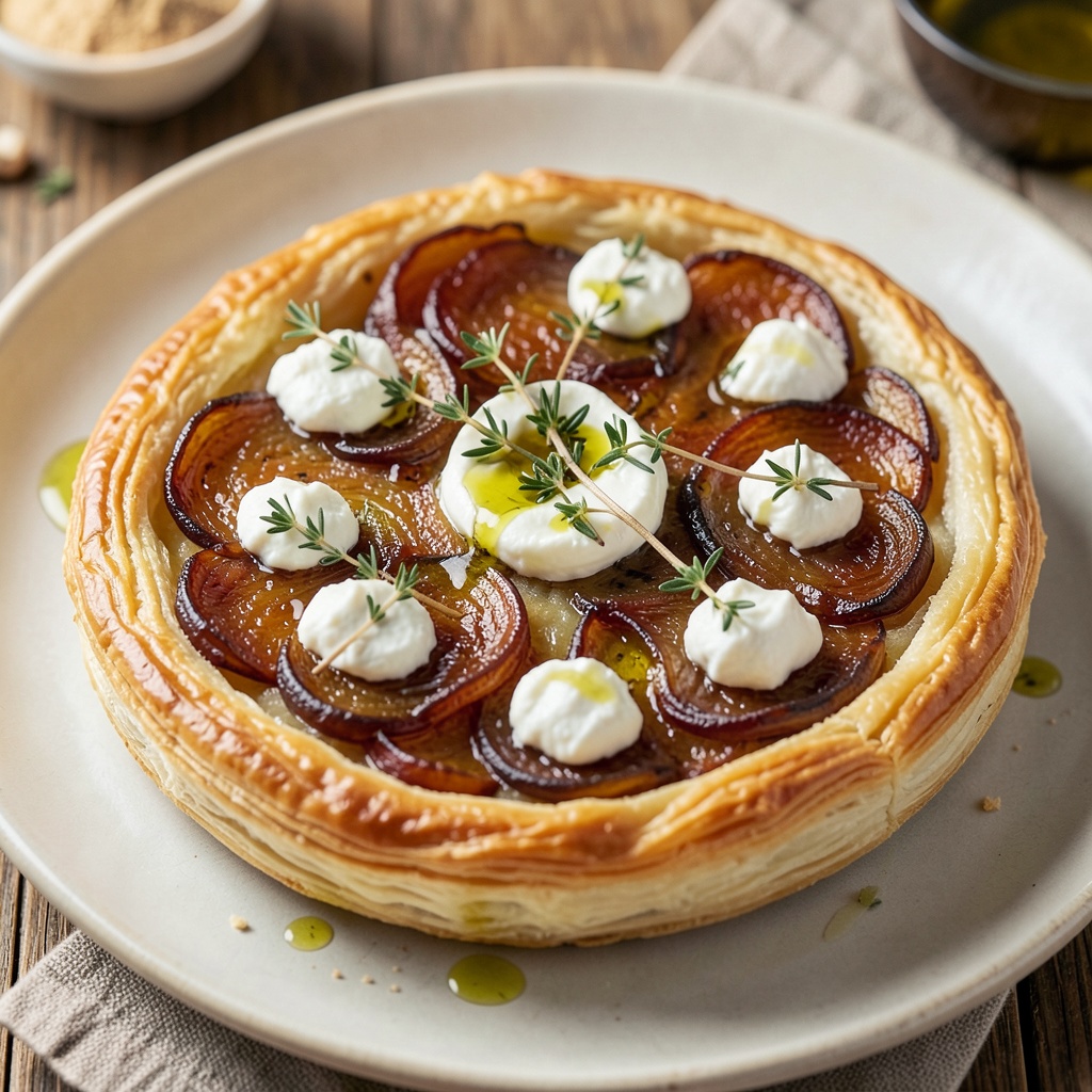 Caramelized Onion and Goat Cheese Tart