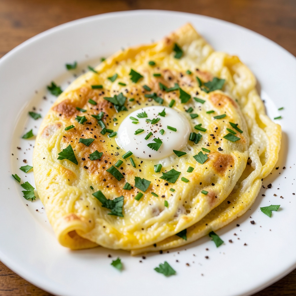 Fluffy Herb Omelette