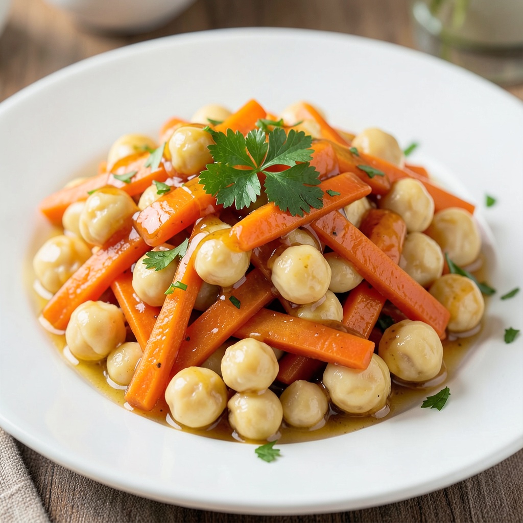 Honey-Glazed Carrot and Chickpea Stir-Fry