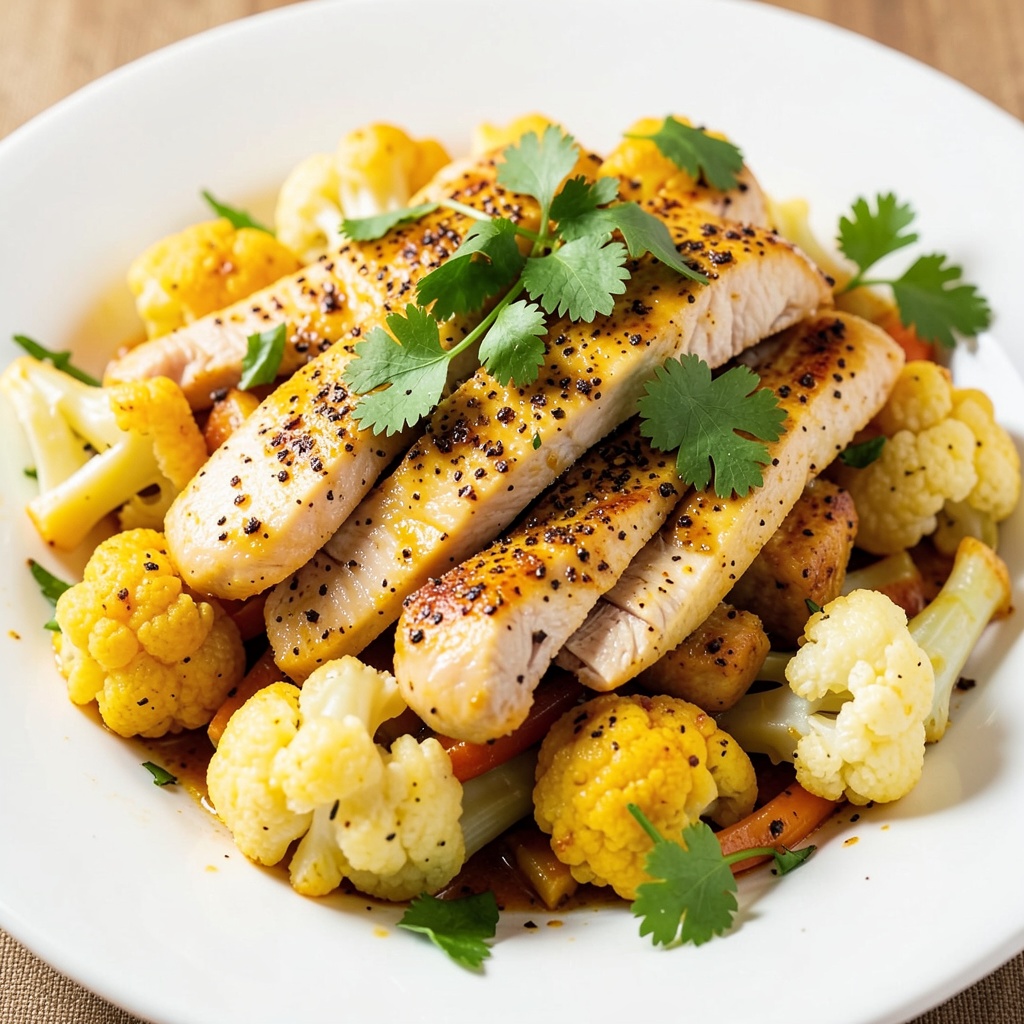 Spiced Chicken and Cauliflower Stir-Fry