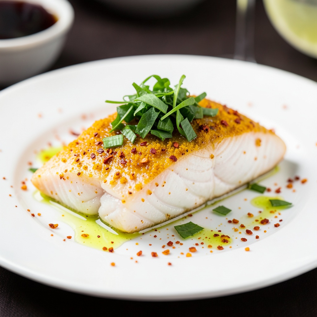 Turmeric and Sachaculantro Fish Fillet