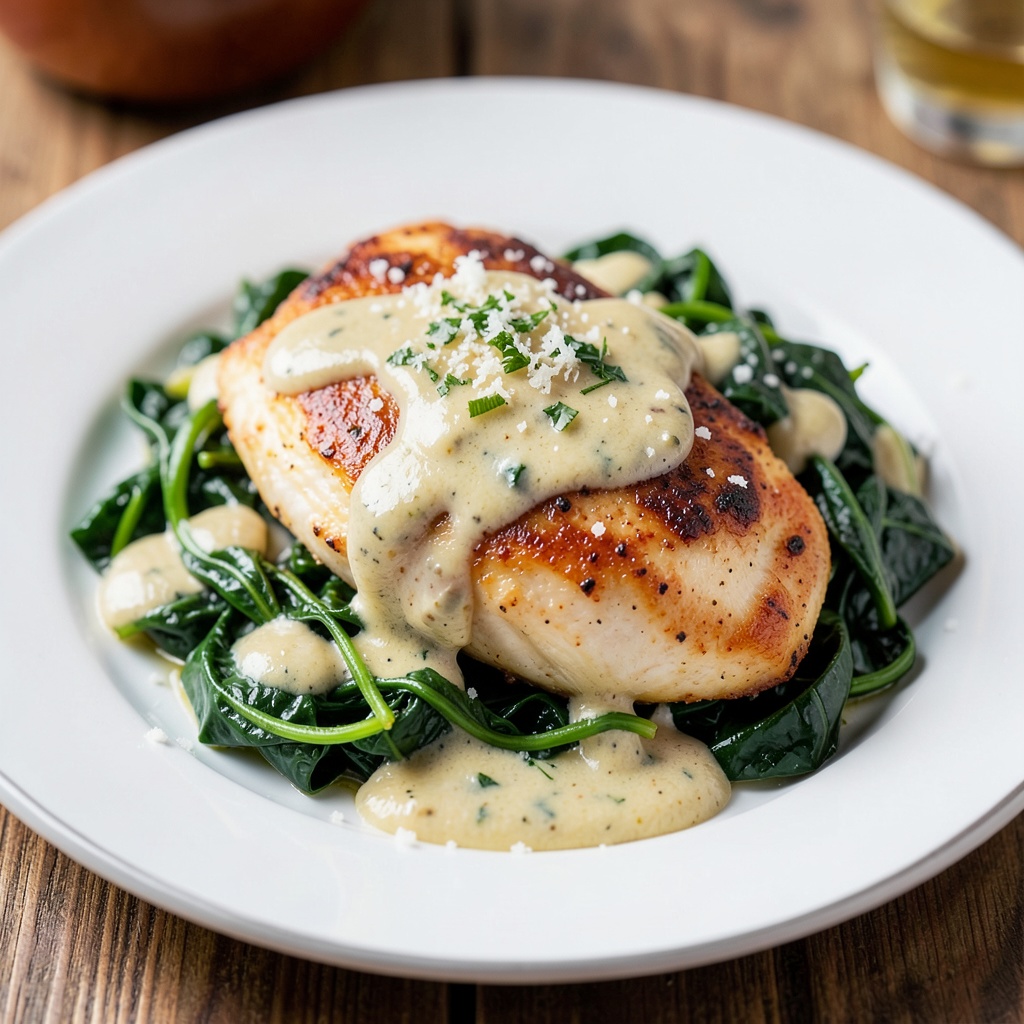 Creamy Garlic Spinach Chicken
