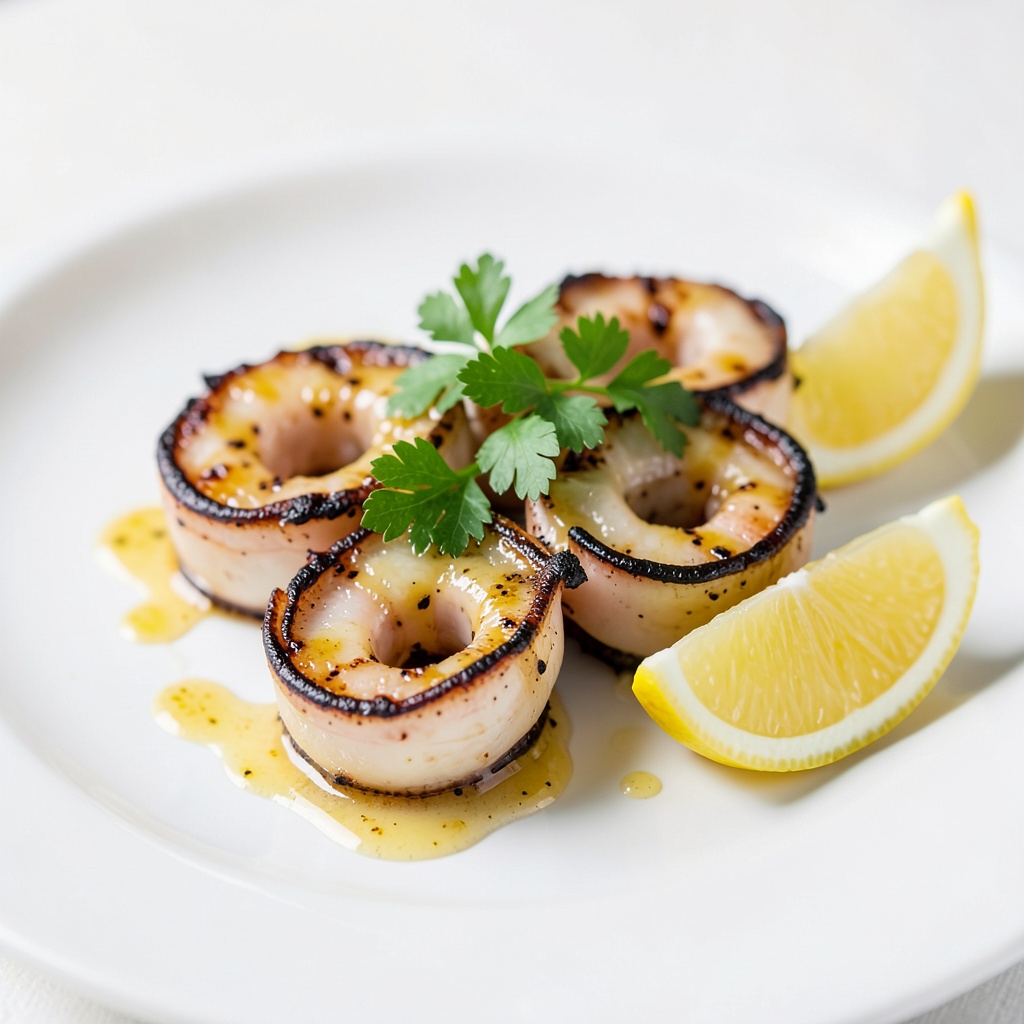 Garlic Butter Grilled Squid