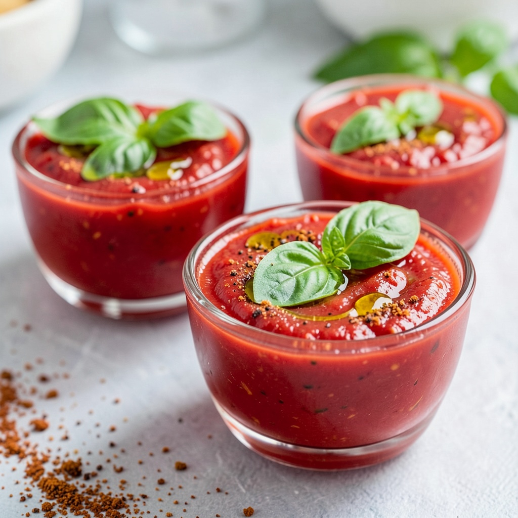 Spiced Tomato Gazpacho Shots