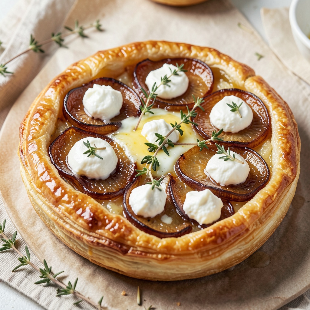 Caramelized Onion and Goat Cheese Tart