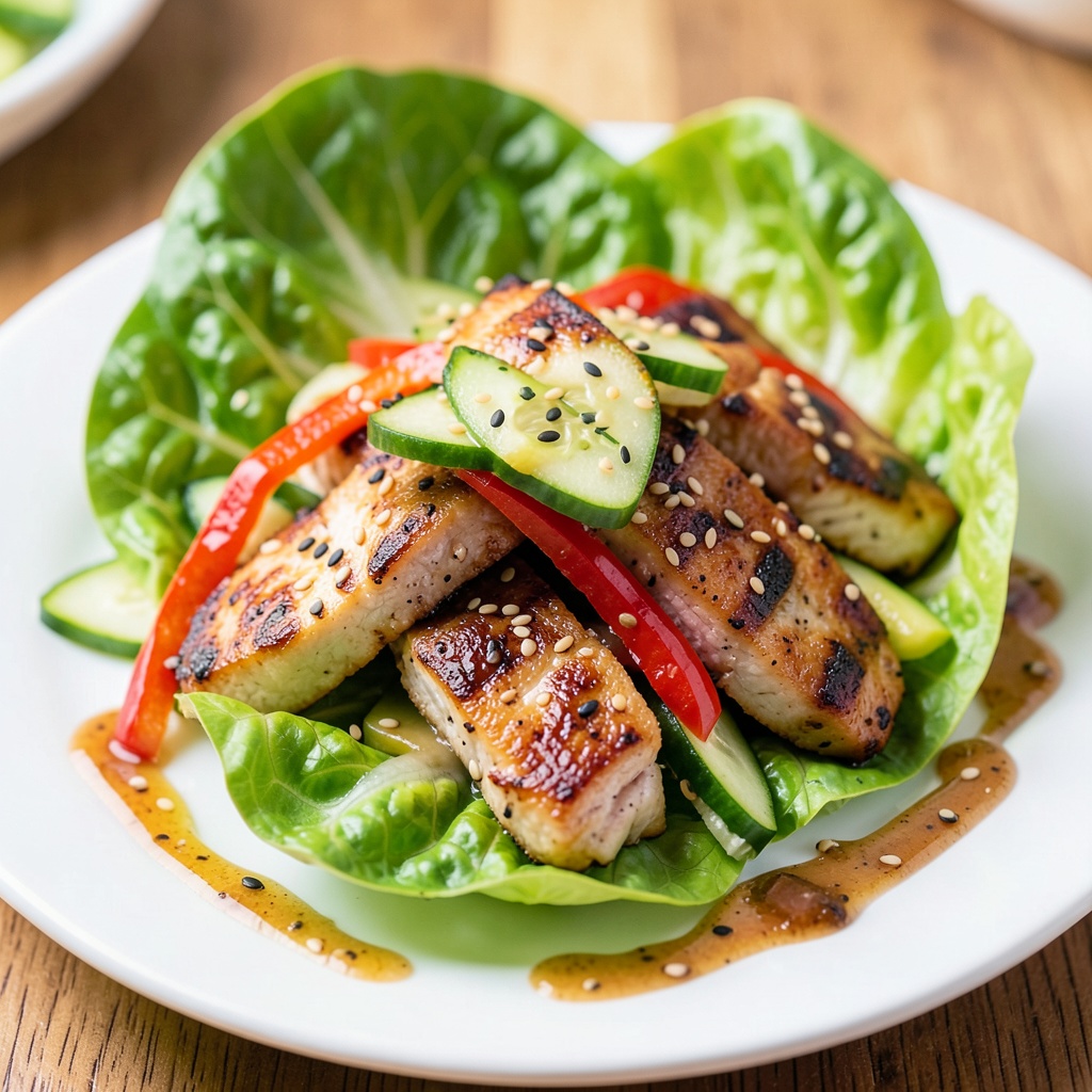 Grilled Chicken Lettuce Wraps
