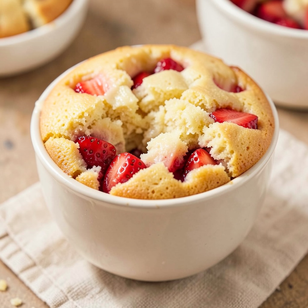Strawberry Butter Cake Mug