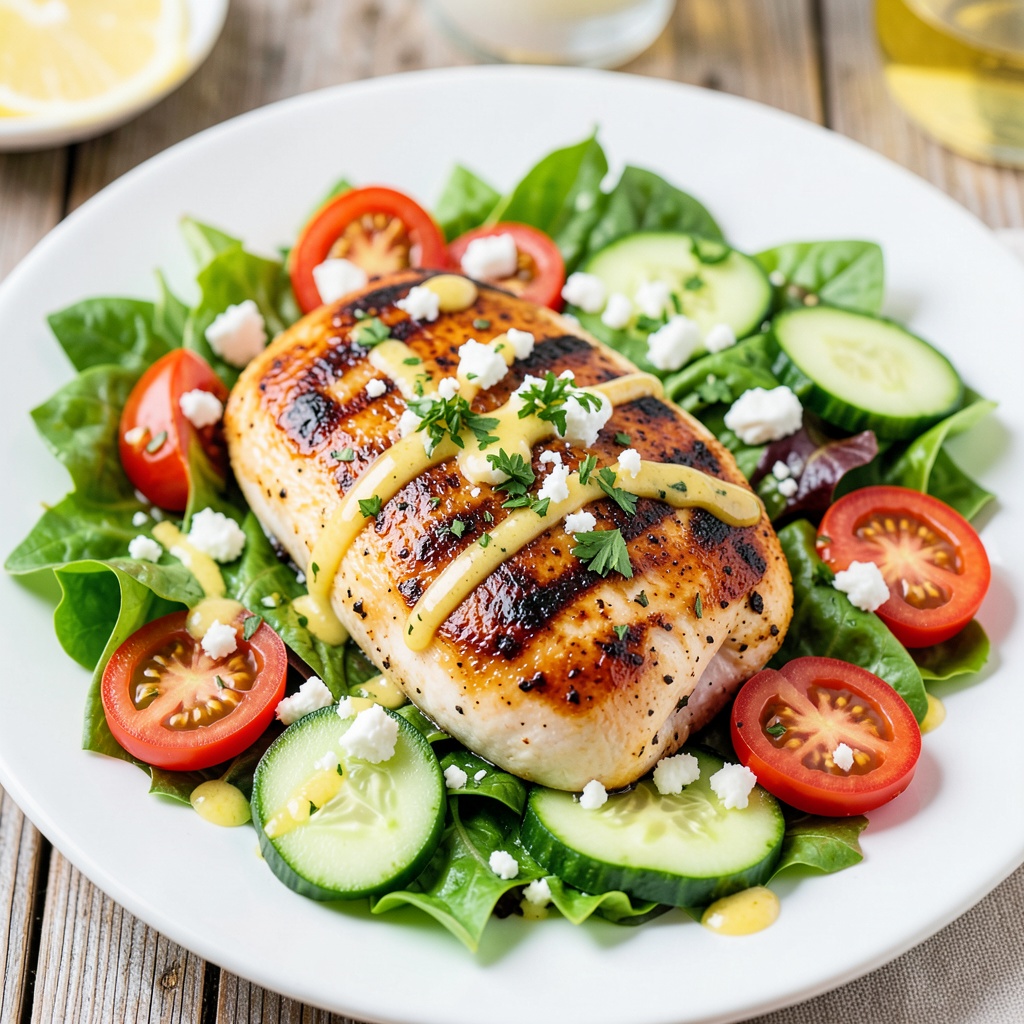 Lemon Herb Grilled Chicken Salad