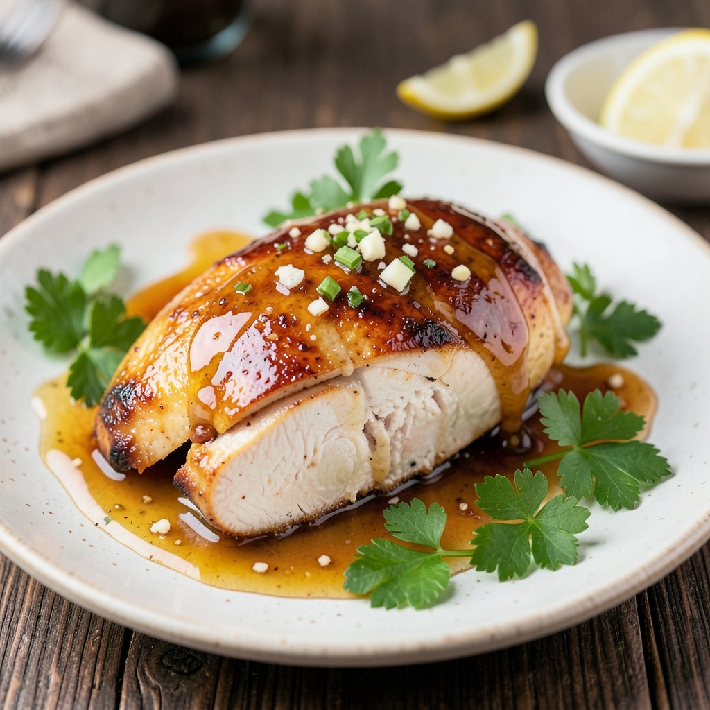 Honey-Glazed Chicken with Garlic and Lemon