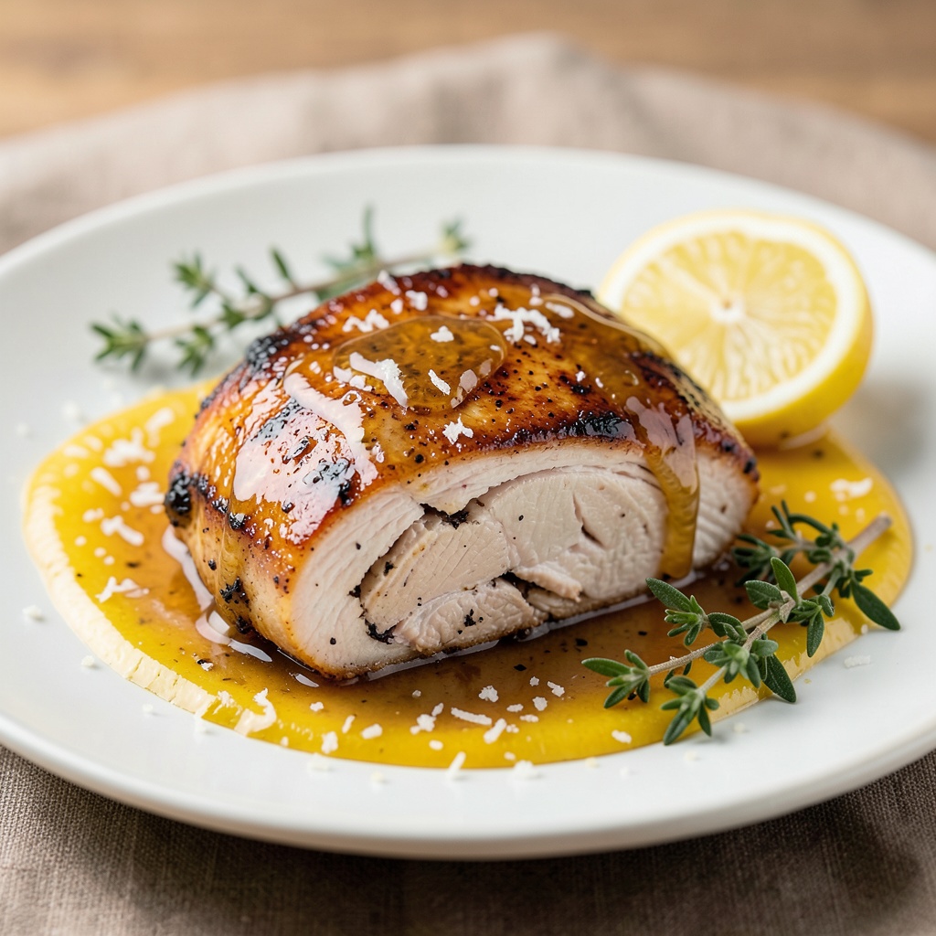 Tea-Infused Chicken Breast with Citrus Glaze