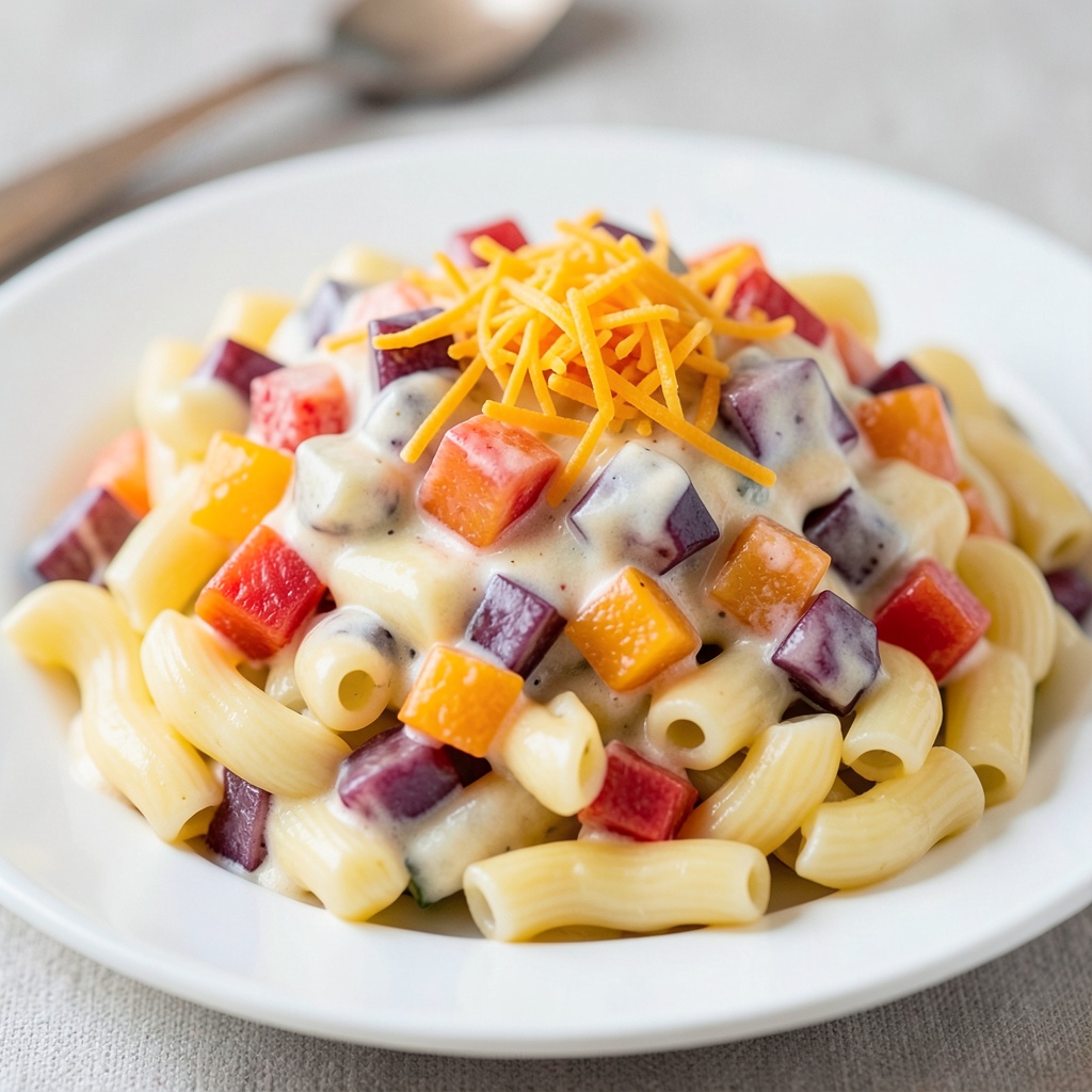 Creamy Macaroni Mixed Fruit Salad