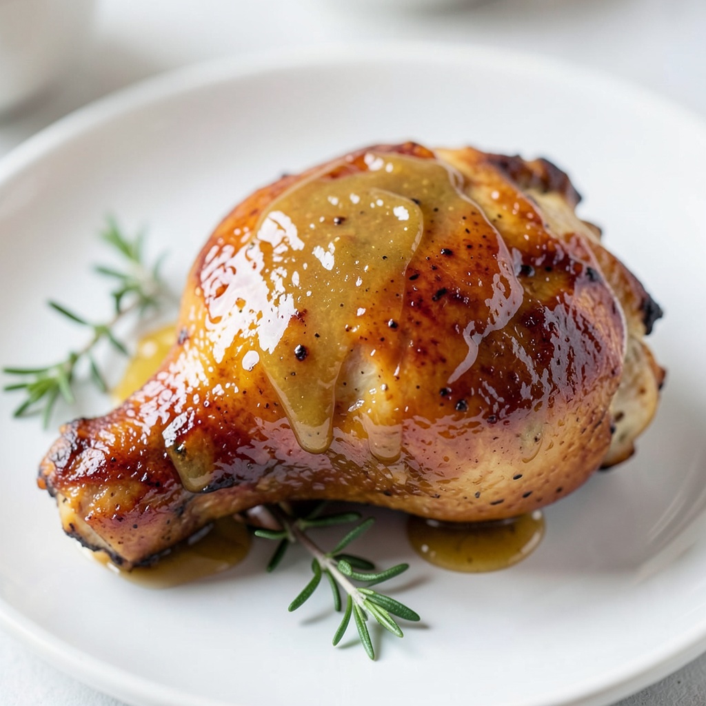 Honey Mustard Glazed Chicken Thigh