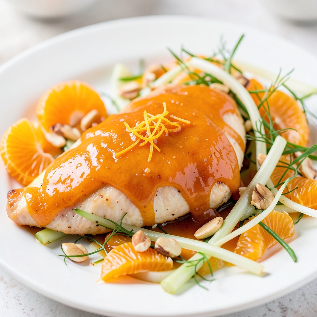 Orange-Glazed Chicken with Citrus Salad
