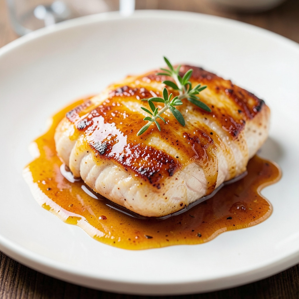 Tea-Infused Chicken Breast with Citrus Glaze