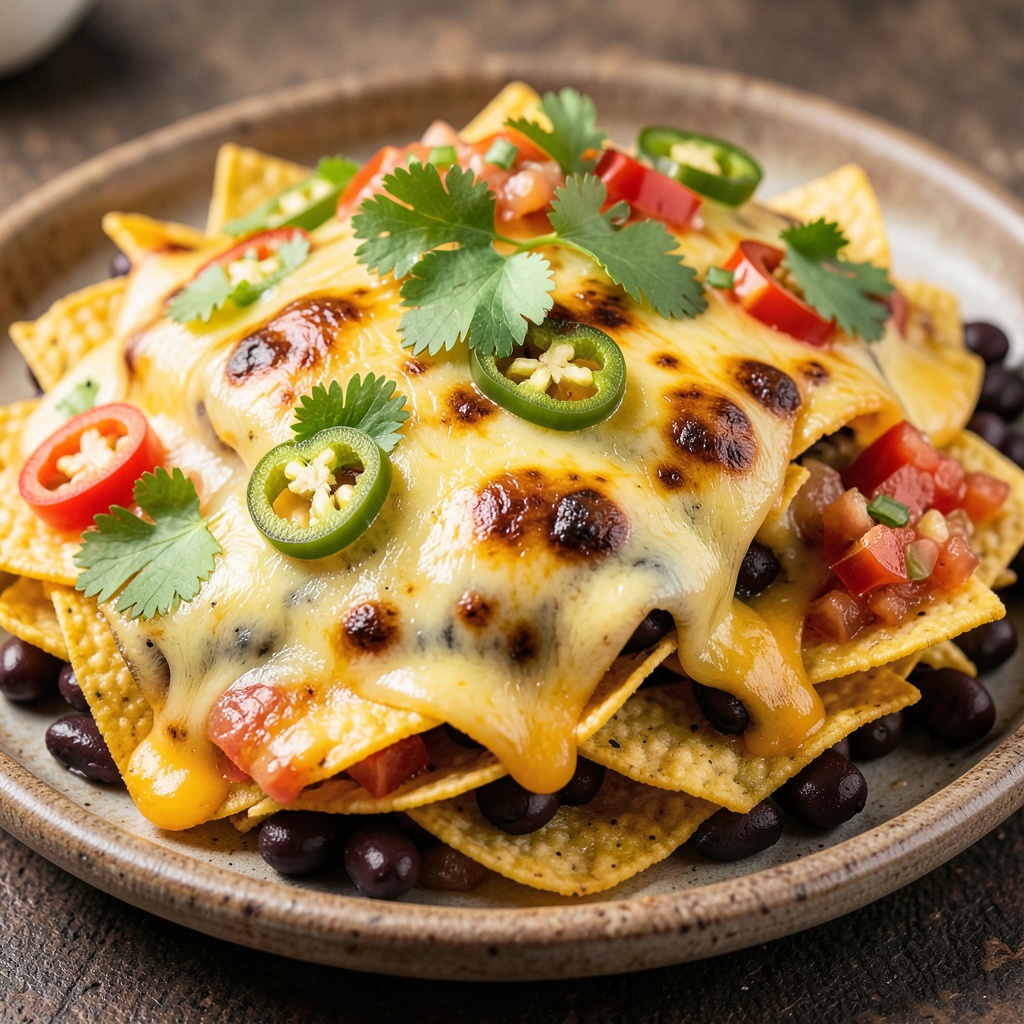 Loaded Nachos with Smoked Cheese