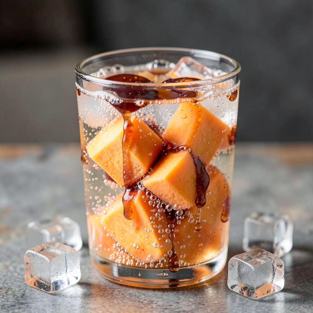 Perilla Plum Sweet Potato Fizz
