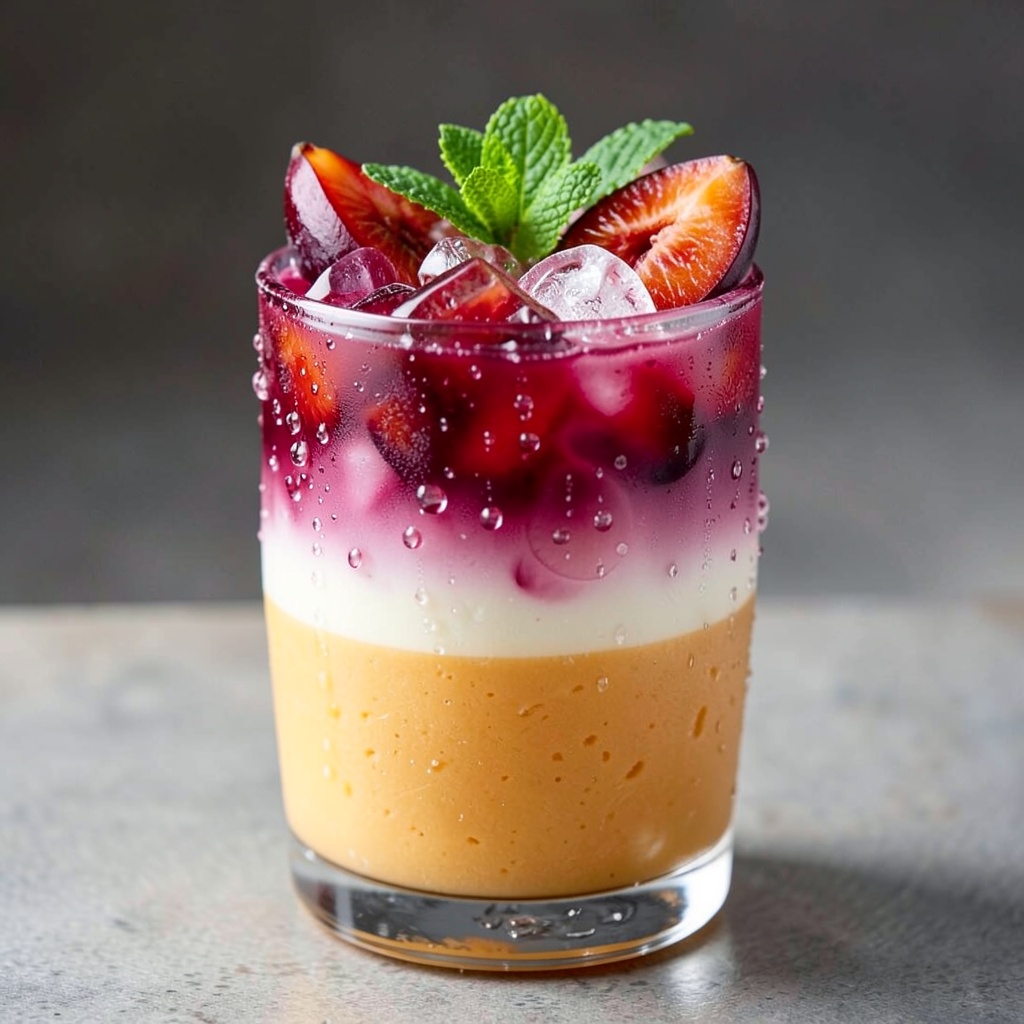 Golden Sweet Potato and Plum Refresher