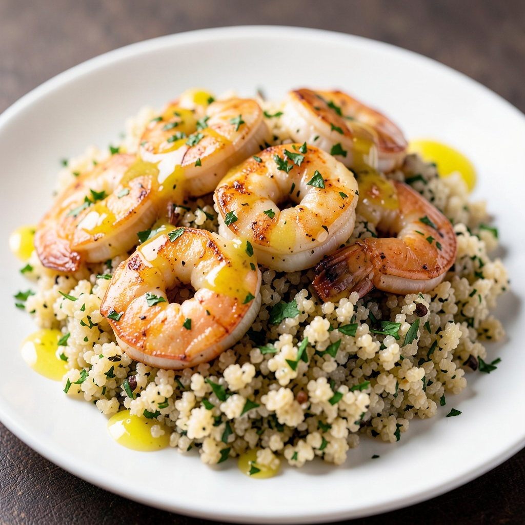 Garlic Butter Shrimp with Lemon Herb Quinoa