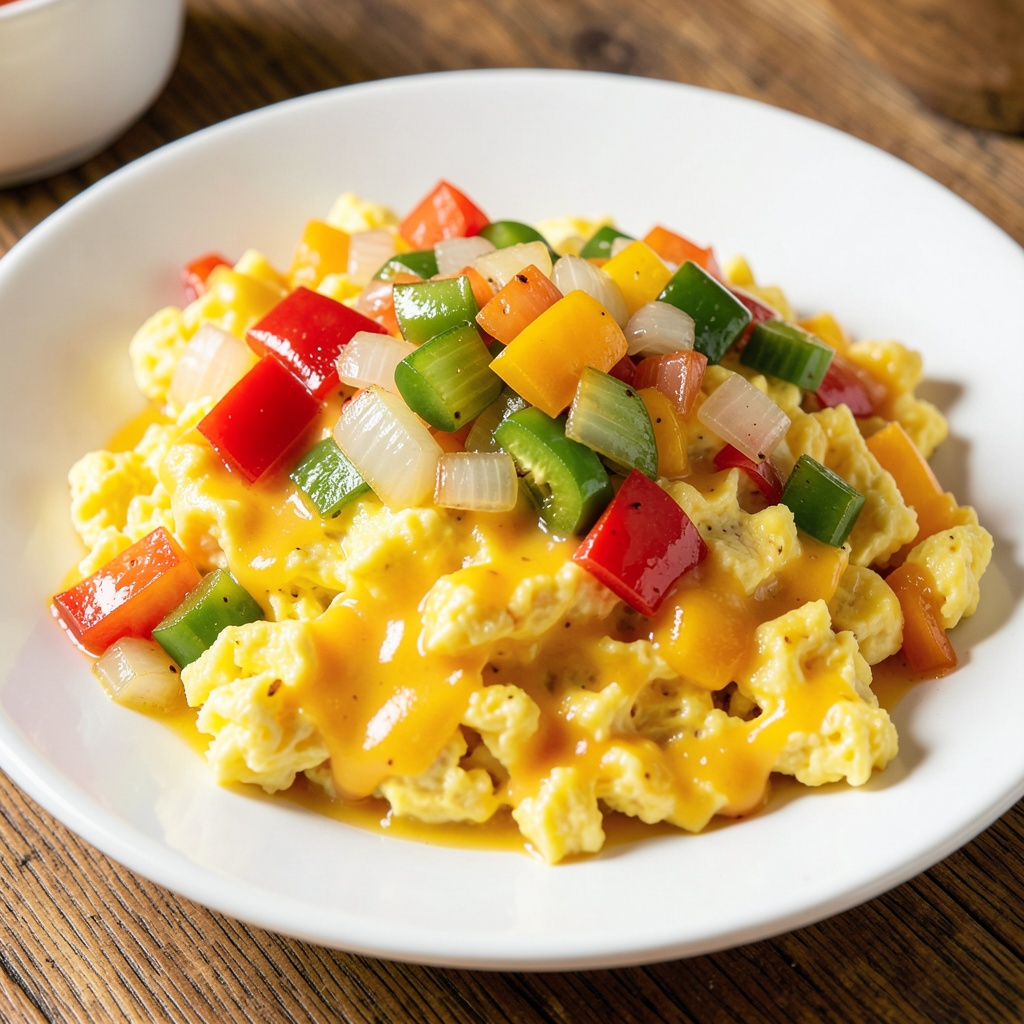 Veggie Cheese Scramble