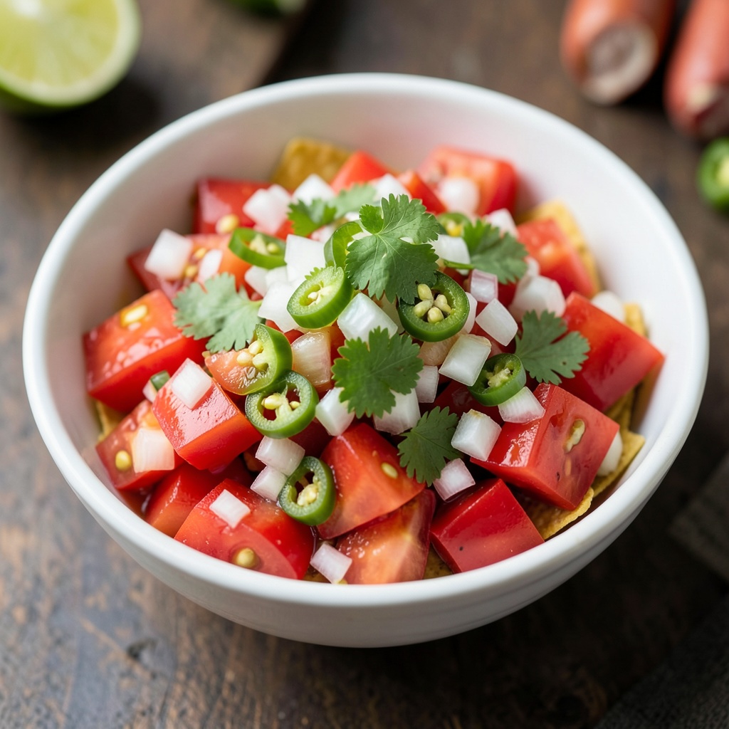 Pico de Gallo for Nachos and Hot Dogs