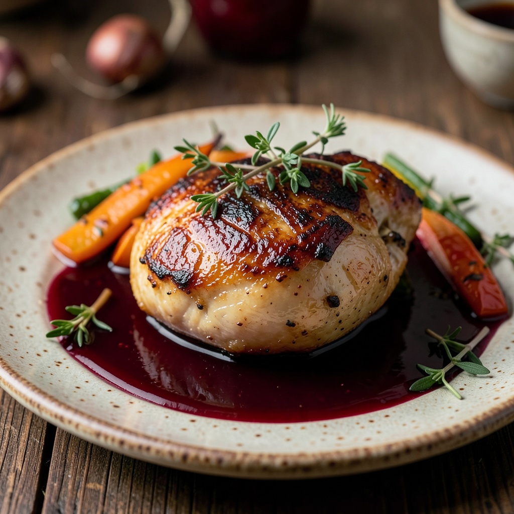 Red Wine Braised Chicken Thigh