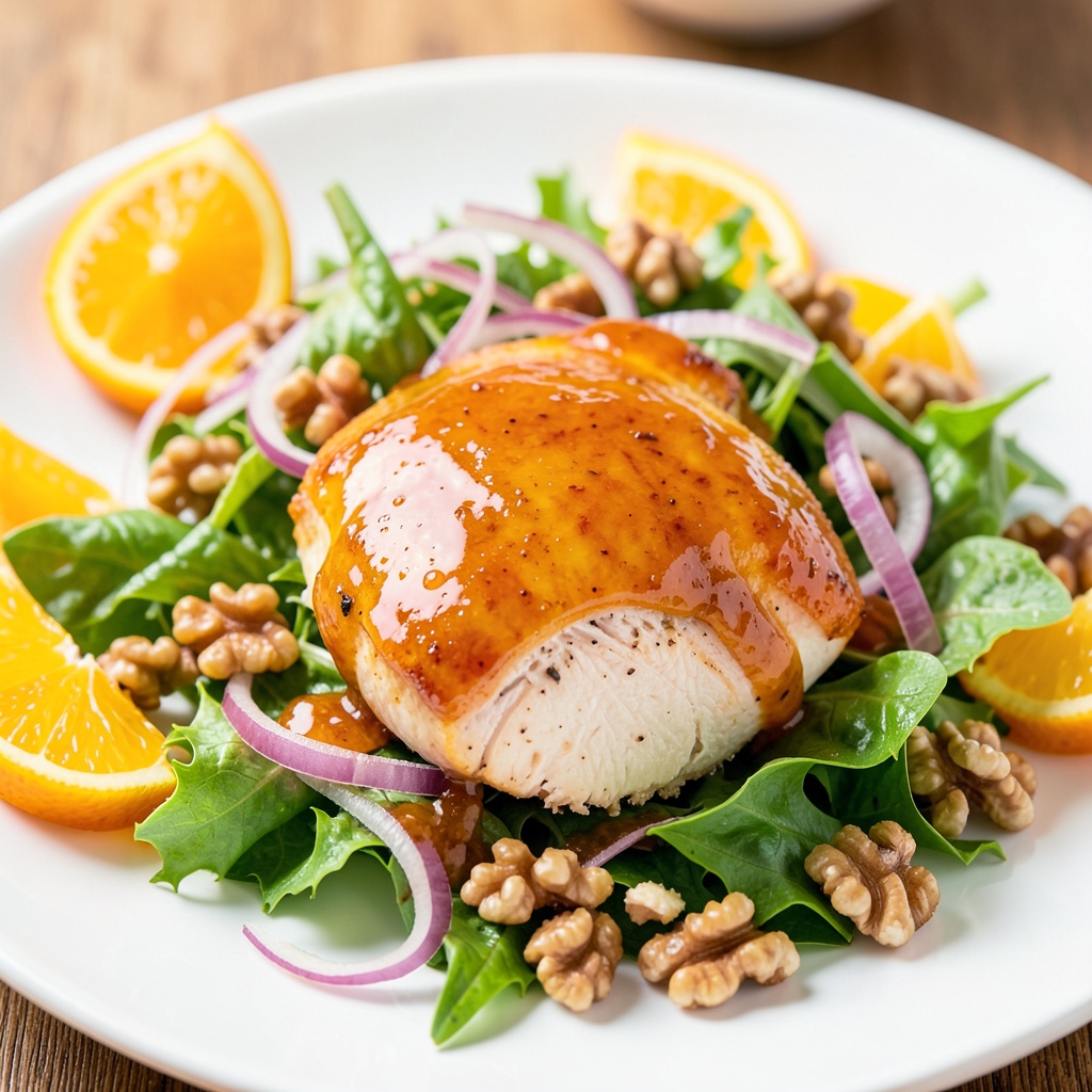 Orange-Glazed Chicken with Citrus Salad
