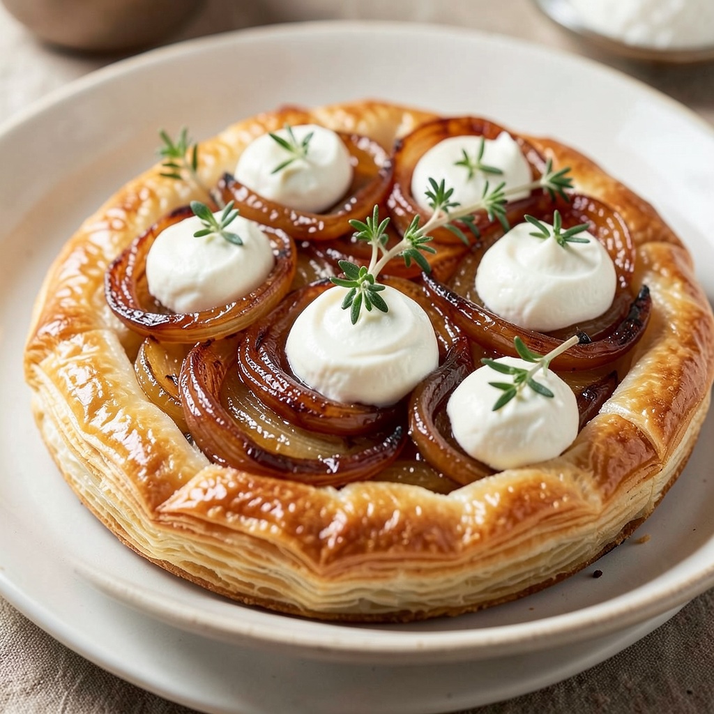 Caramelized Onion and Goat Cheese Tart