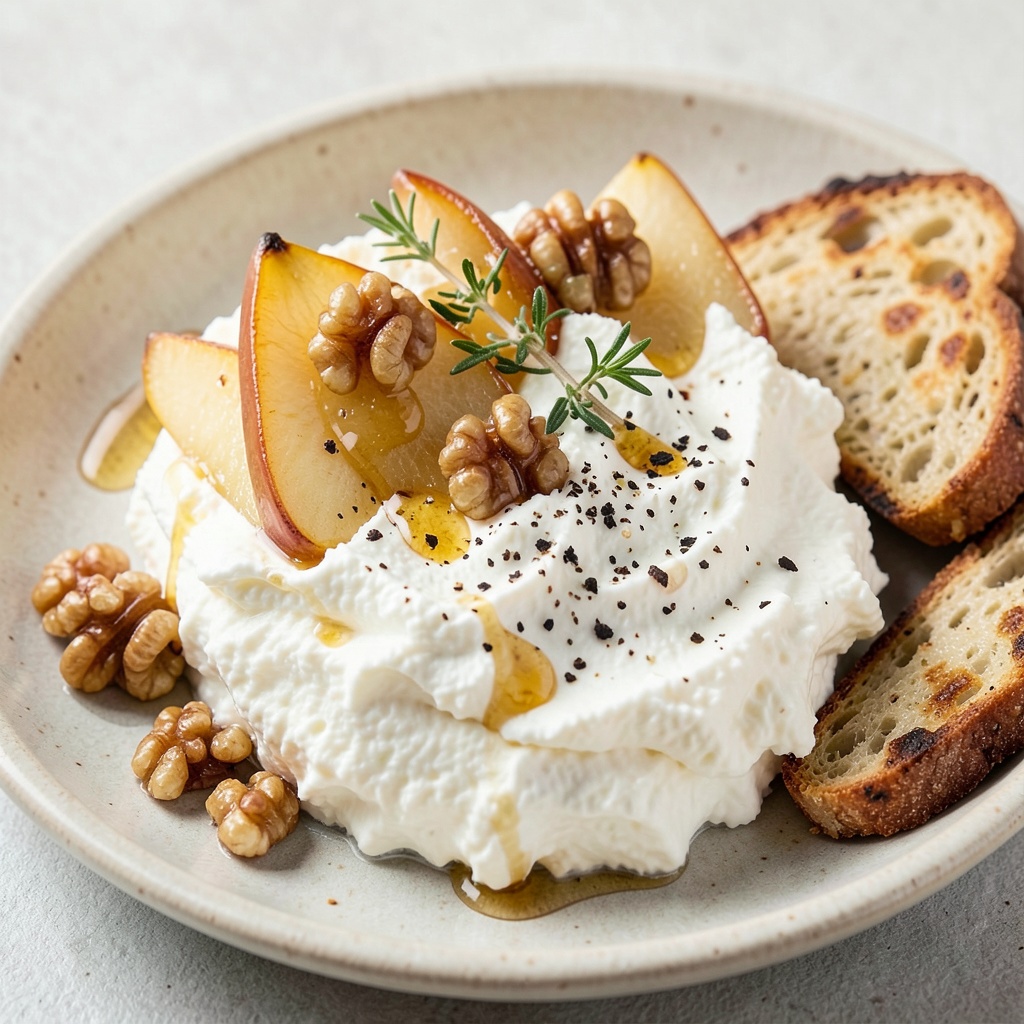 Whipped Feta with Honey-Roasted Pears