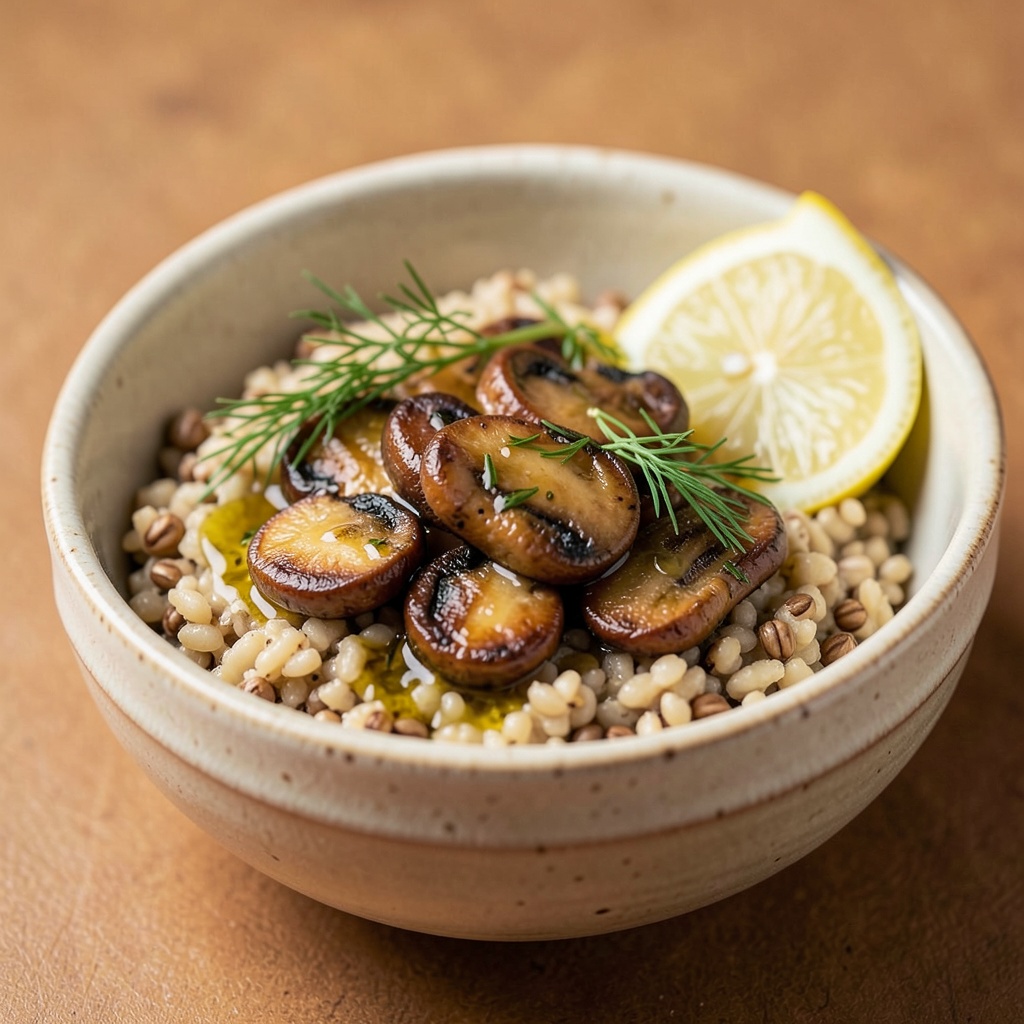 Valery’s Golden Mushroom Buckwheat Bowl