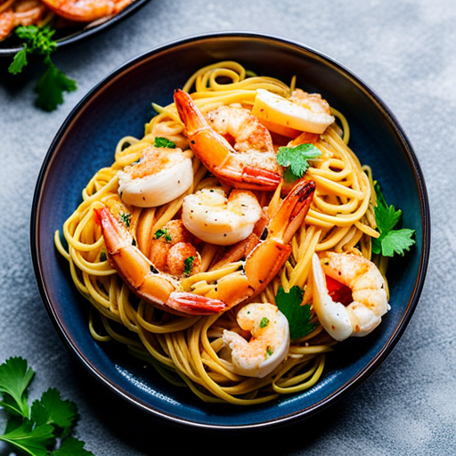 Garlic Shrimp Pasta Recipe | cookAIfood