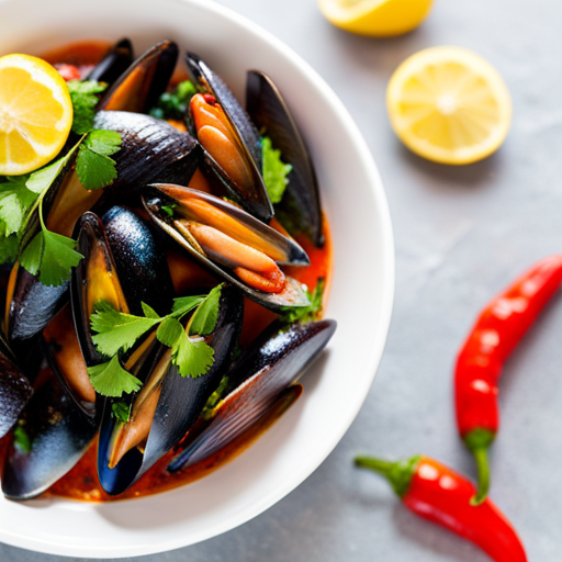 Spicy Garlic Mussels Recipe cookAIfood