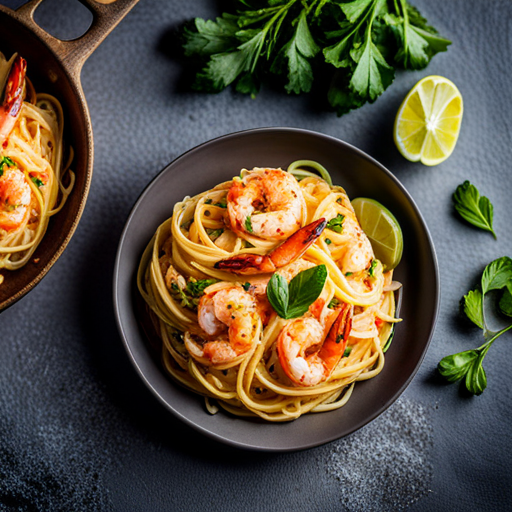 Garlic Shrimp Pasta Recipe | cookAIfood