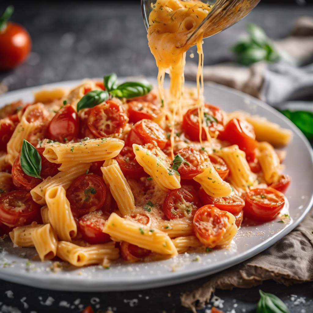 Cheesy Tomato Pasta Recipe Cookaifood 4013