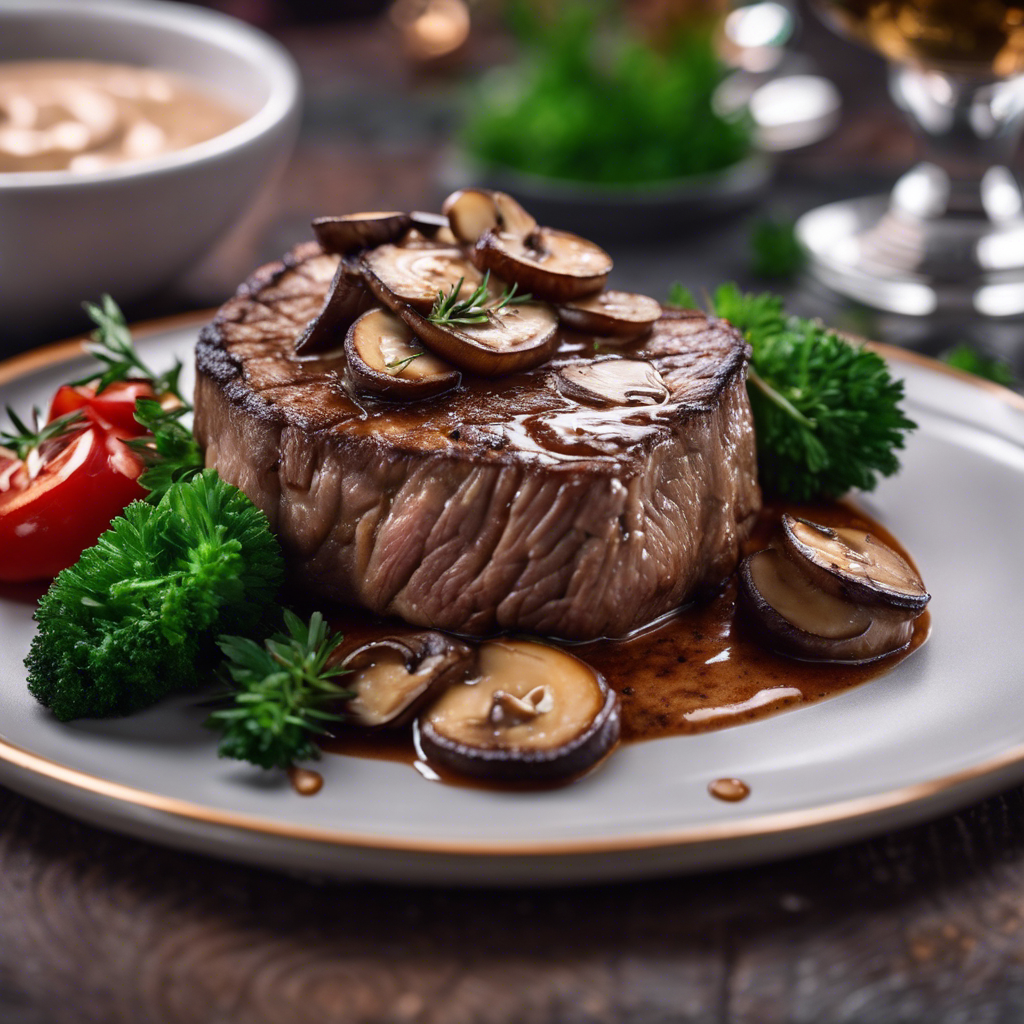 Steak with Mushroom Sauce