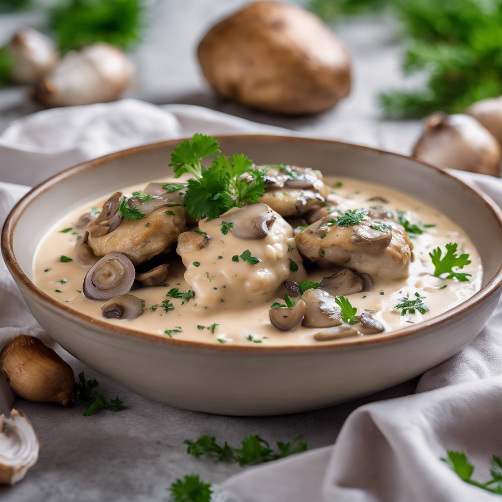 Creamy Mushroom Chicken Recipe | cookAIfood