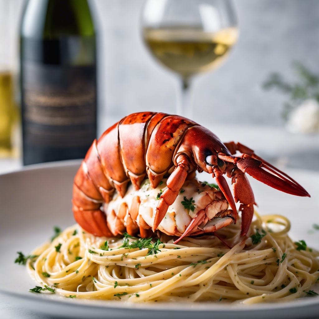Lobster Linguine in White Wine Sauce Recipe | cookAIfood