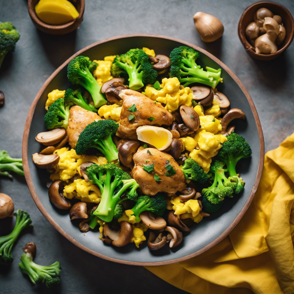Ginger Chicken Stir-Fry with Broccoli and Eggs
