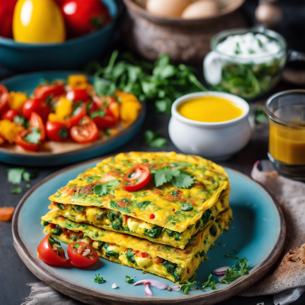 Vegetarian Indian Masala Bread Omelette Recipe | cookAIfood
