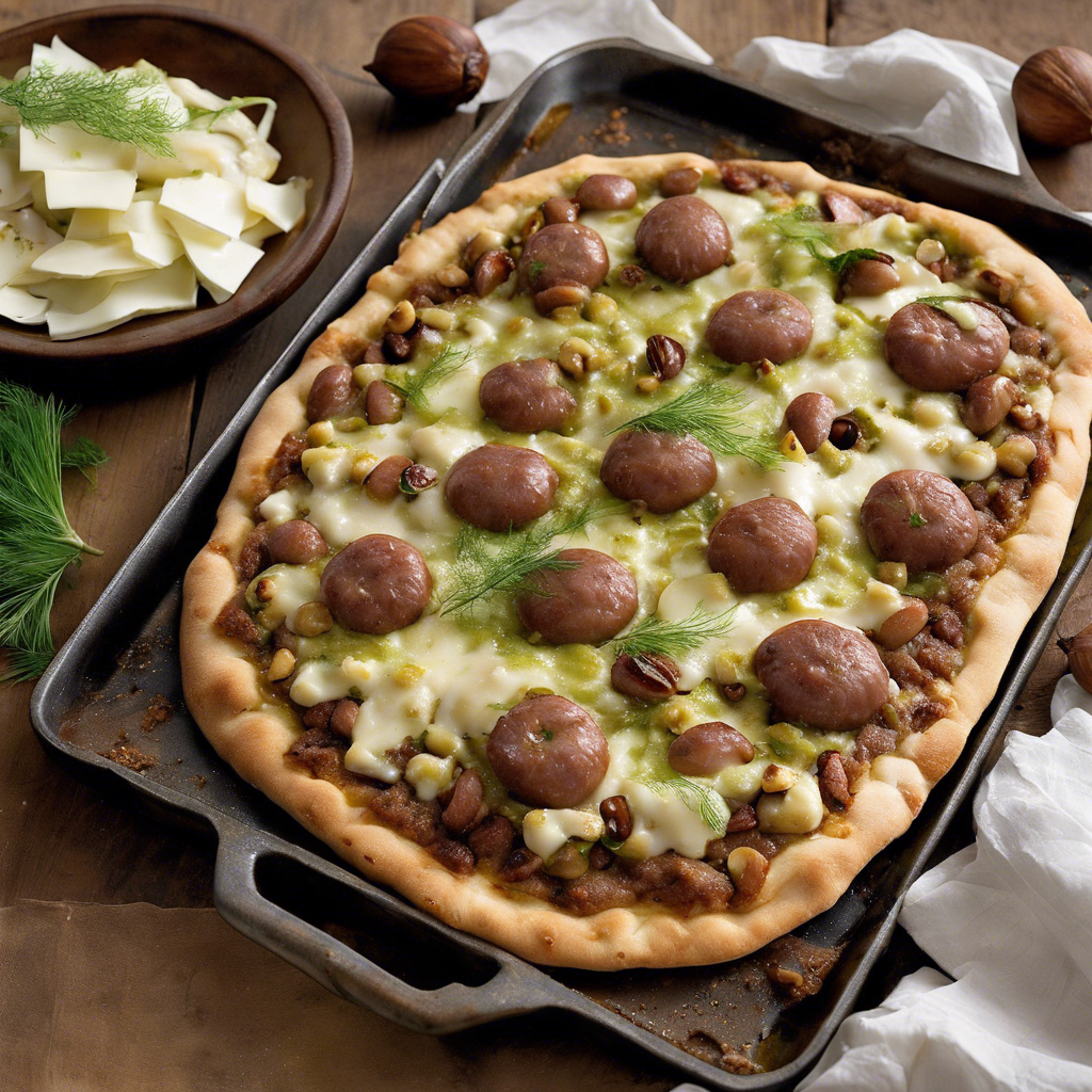 Rustic Chestnut, Sausage, and Fennel Flatbread