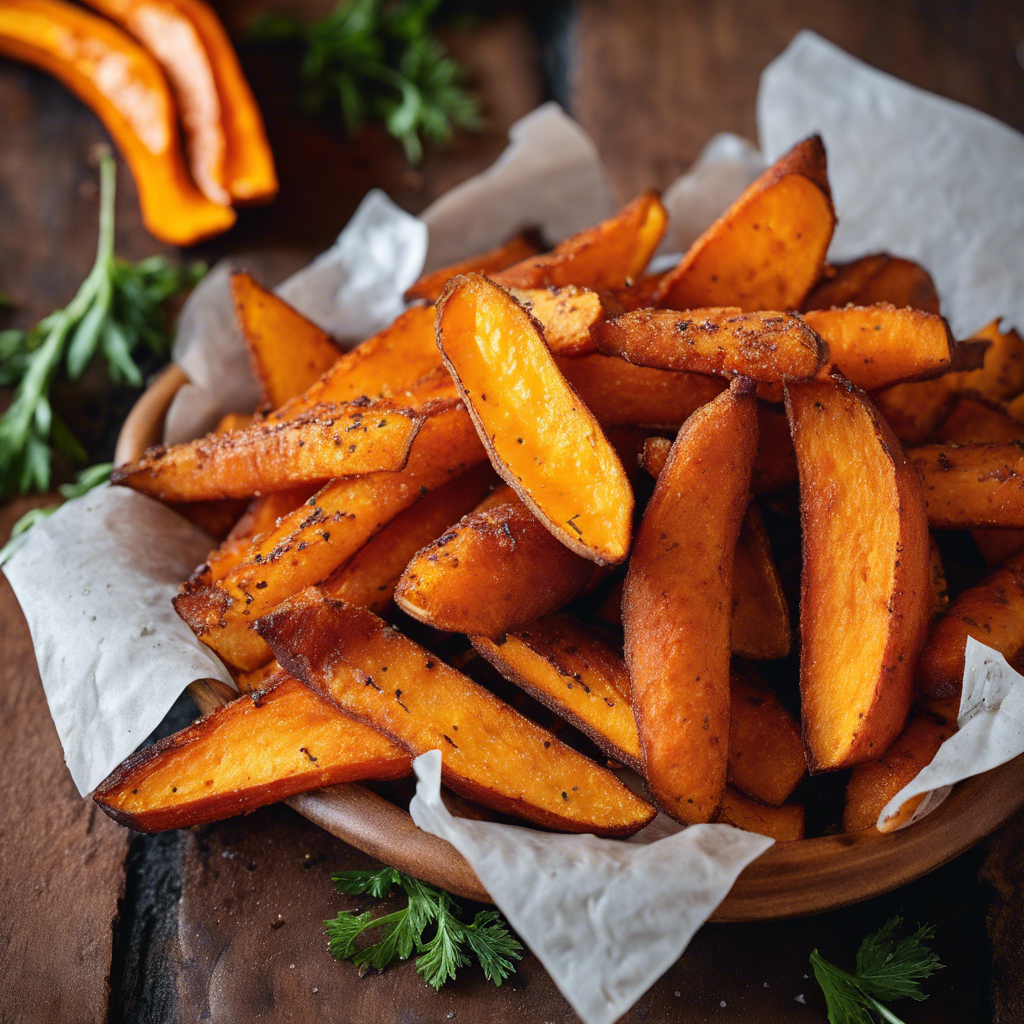 Crispy Baked Yam Fries Recipe cookAIfood