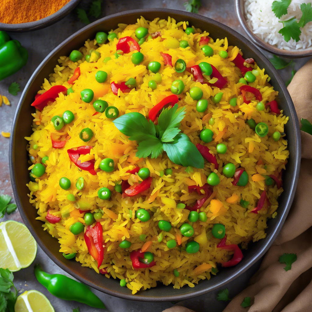 Vegetarian Indian Spiced Rice Recipe | cookAIfood