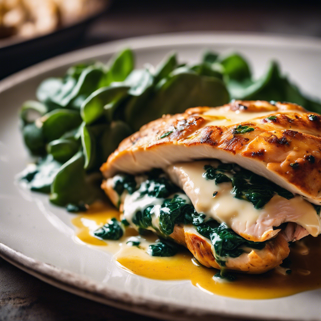Cheesy Spinach Stuffed Chicken Breast Recipe Cookaifood Cheesy Spinach Stuffed Chicken Breast Recipe Cookaifood