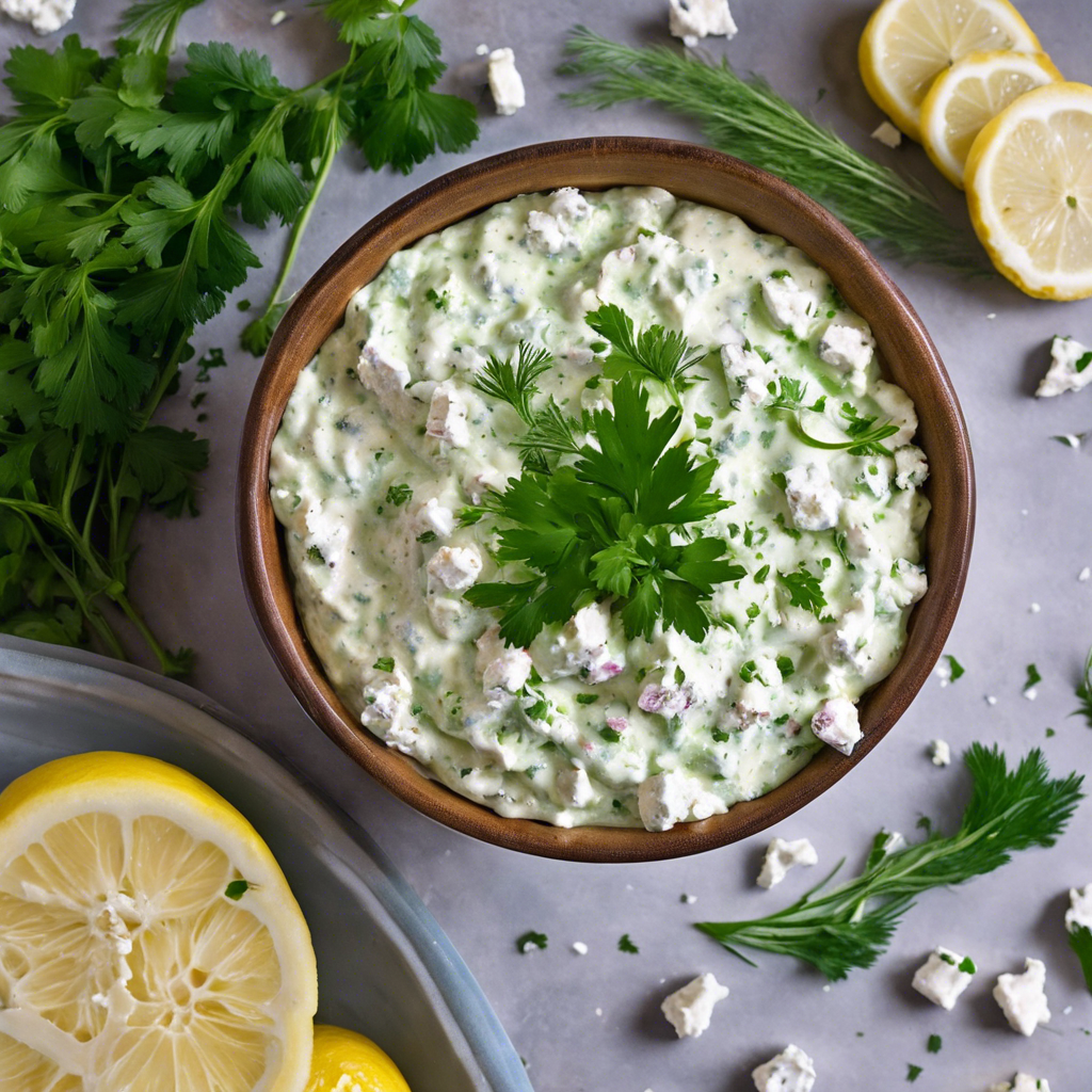 Herbed Feta Dip Recipe Cookaifood