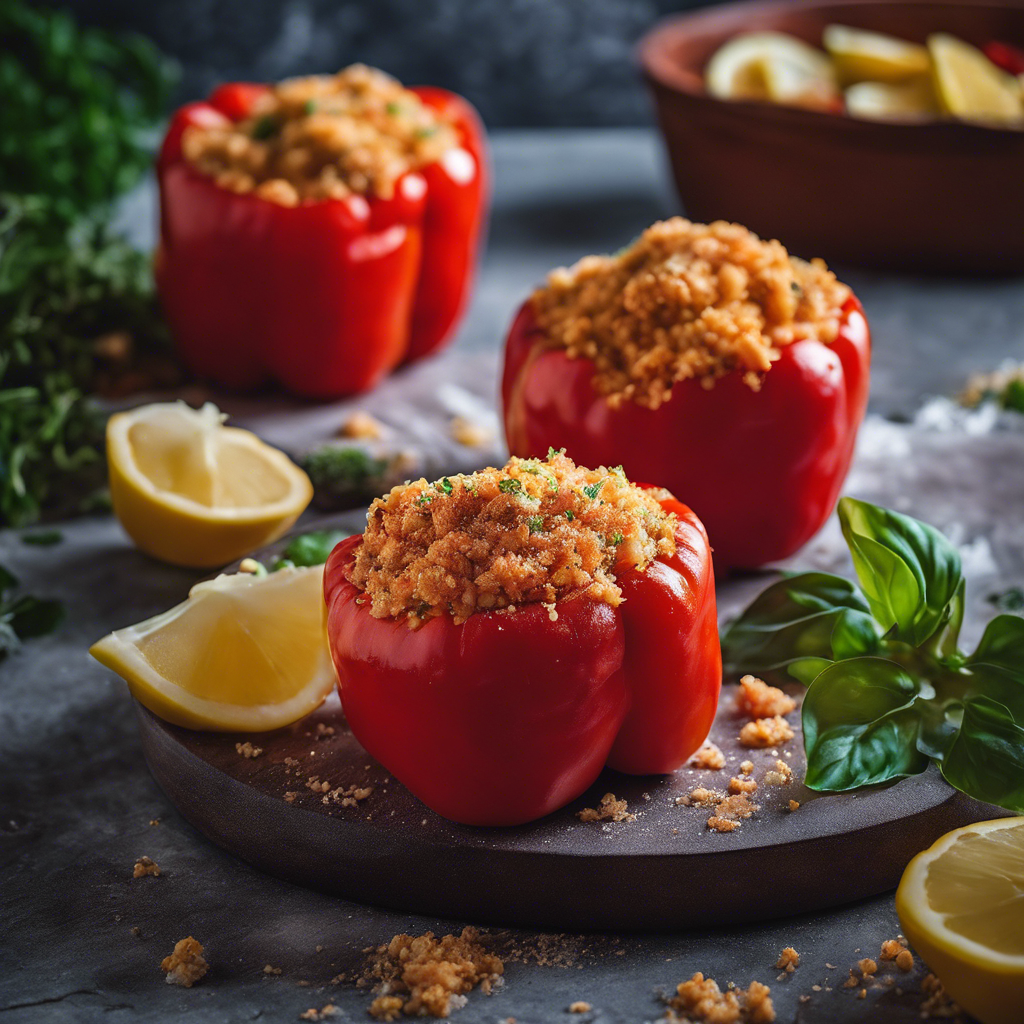 CrabStuffed Bell Peppers Recipe cookAIfood