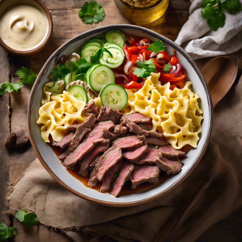 Ginger Beef Pasta Bowl